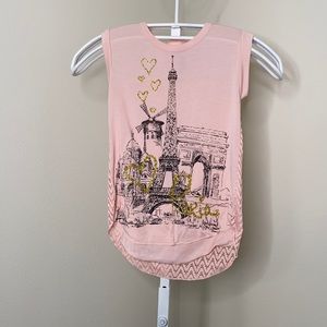 Pink Girls Paris Top